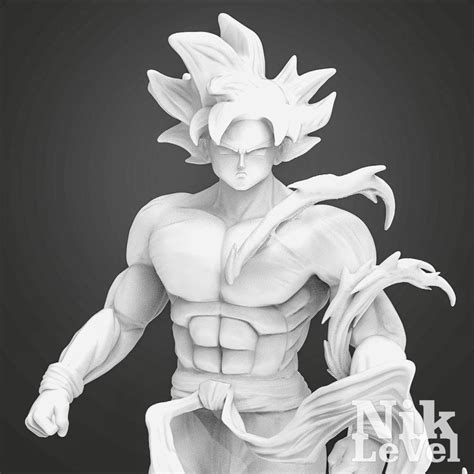 Son Goku Ultra Instict Dragon Ball D Printable D Model D Printable