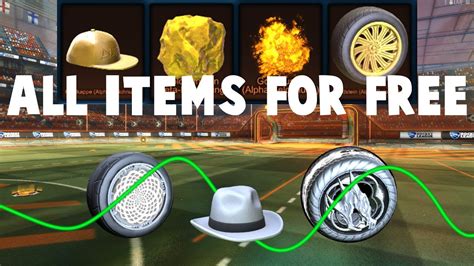 How To Get All Items In Rocket League For Free Youtube