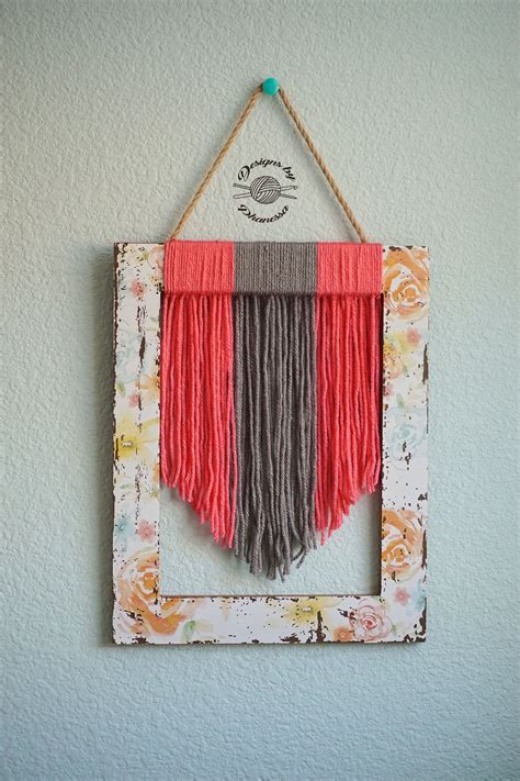 Yarn Wall Art Tutorial Yarn Wall Art Wall Art Tutorial Yarn Wall