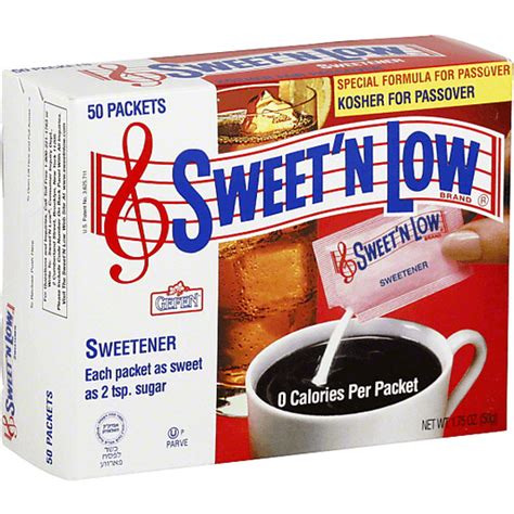 Sweet And Low 50 Pk Passover Kosher Foodtown