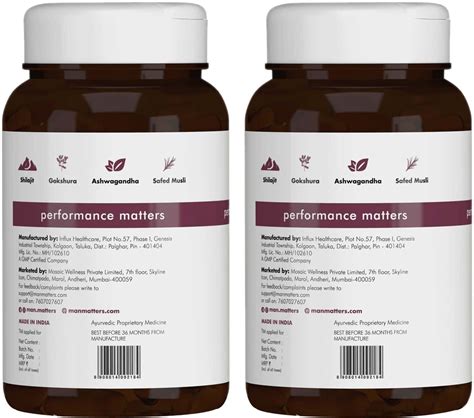 Buy MAN MATTERS PURE HIMALAYAN SHILAJIT ASHWAGANDHA GOKSHURA 120