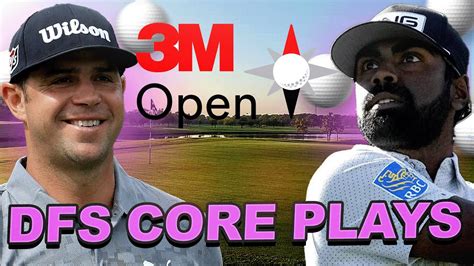 DFS Core Plays 2023 3M Open Draftkings Golf Picks Top GPP Plays