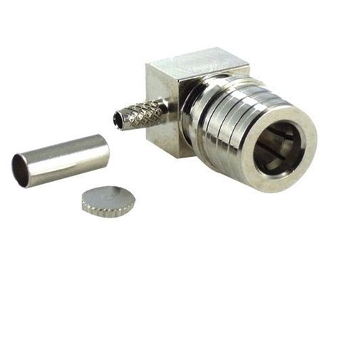 Integrative Qma Male Right Angle Connector Crimp Connector Ohm