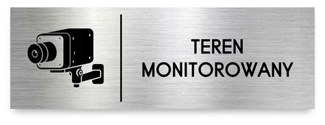 Tabliczka TEREN MONITOROWANY 30x10 Cm DIBOND TAB DIB4 BS Cena