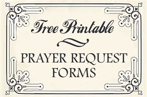 Free Printable Prayer Request Forms Prayers Poems Bible Verses