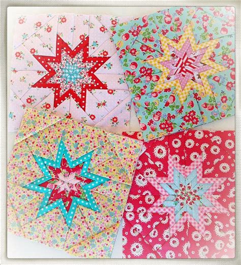 Plum Easy Folded Star Hot Pad Potholder Pattern And Etsy