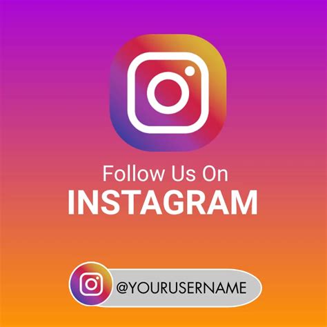 Copy Of Follow Us On Instagram Postermywall