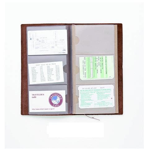 Books Kinokuniya Traveler S Notebook Refill Kraft Card File