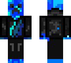 Blue Fire PrestonPlayz | Minecraft Skin