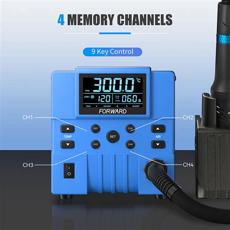 FW BF01 Blue Fire Precise Temperature Control Hot Air Gun Forward Machine Factory