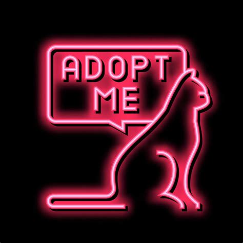 cat talk adopt me neon glow icon illustration 20374650 Vector Art at Vecteezy