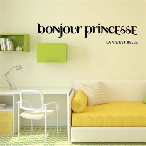 WALL IMPACT Sticker adhésif mural Bonjour Princesse 80 x 16 Cm Impact