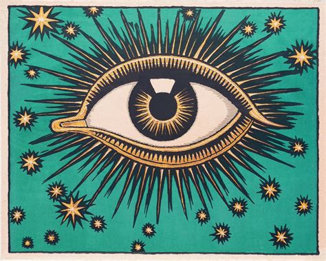 All Seeing Eye Art Print, Stars Wall Art, Celestial Decor, Eye of ...