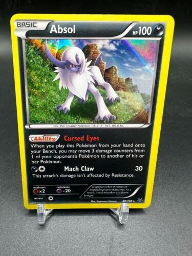 Holo Rare Absol 40 108 XY Roaring Skies Pokemon TCG EBay