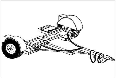 (1000) - HEAVY-DUTY CAR DOLLY TRAILER PLANS