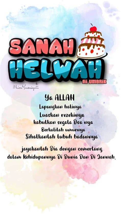 Contoh Ucapan Selamat Hari Lahir Buat Kekasih And Ahli Keluarga