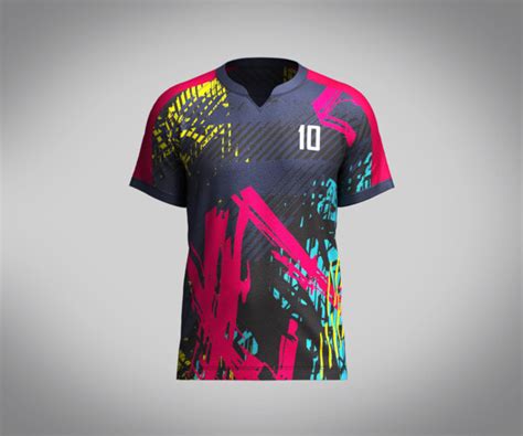 ArtStation - Mens Soccer Multi color Jersey Player-10 | Resources