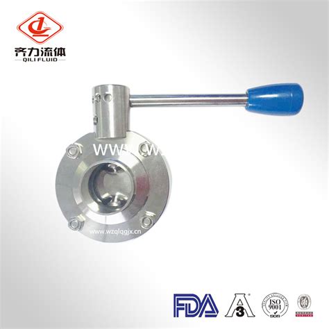 Ss304316 Sanitary Stainless Steel Weld Butterfly Valves With Handle China Butterfly Valve And