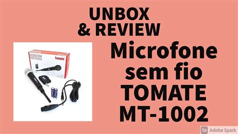 Microfone Sem Fio Barato Vale A Pena Unboxing E Review TOMATE MT 1002