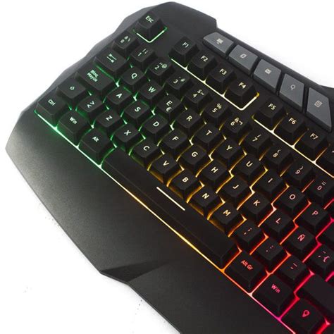 TECLADO GAMER HALION KATANA HA K810 LED RAINBOW HALION