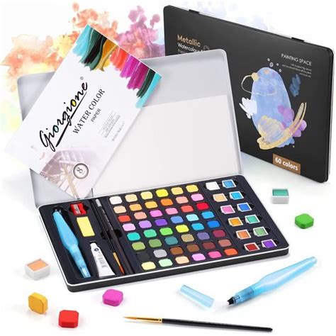 Aquarelle Set De Peinture Aquarelle Kit Aquarelle Debutant Peinture