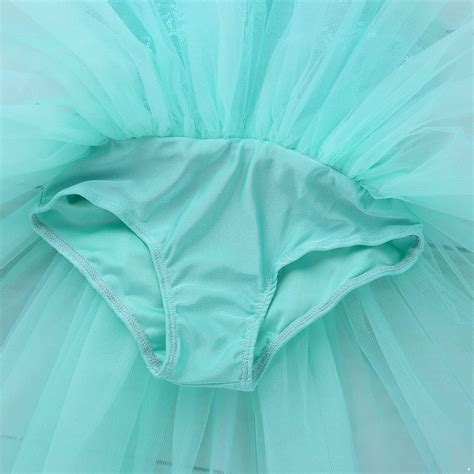 Alvivi Maillot de Danza Ballet para Niña Maillot Lentejuelas de