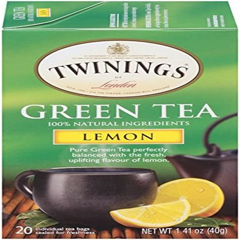 Amazon Twinings of London Té verde limón 20 unidades paquete