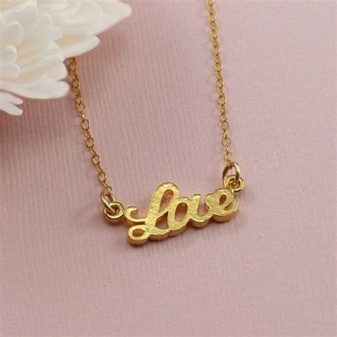 Items similar to Celebrity Style Gold Love Charm Necklace Gold Filled ...