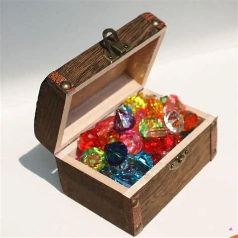 Pretend Play Toys Kids Pirate Treasure Hunt Diamond Treasure Chests