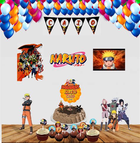 Só um Bolinho Naruto Kit Festa Naruto