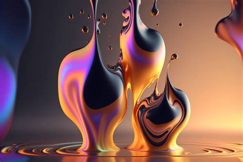 Metallic Liquid Abstract K Ultra Hd Wallpaper