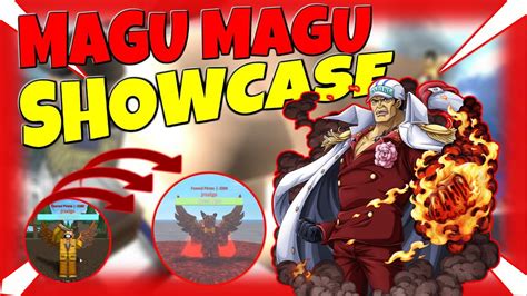 Magu Magu Showcase One Piece Open Seas Roblox Youtube