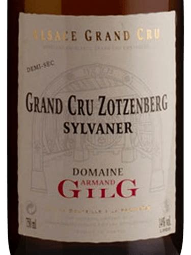 Armand Gilg Sylvaner Alsace Grand Cru Zotzenberg Vivino 日本