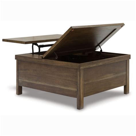 Moriville Grayish Brown Lift Top Cocktail Table Exclusive Furniture