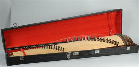 Lot 547: Chinese Gu Zheng or Plucked Zither