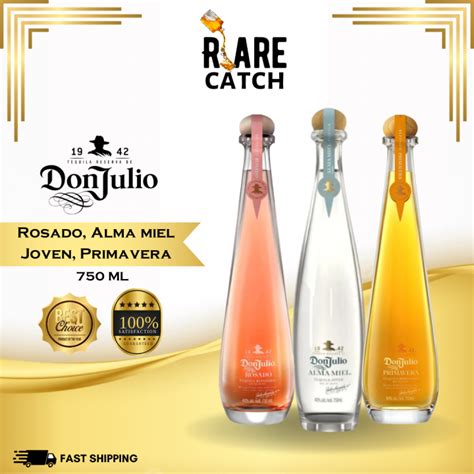 Don Julio Series Rosado Alma Miel Joven Primavera Premium Tequila