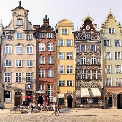 Kamienice na Starym Mieście Gdańsk Stare Miasto