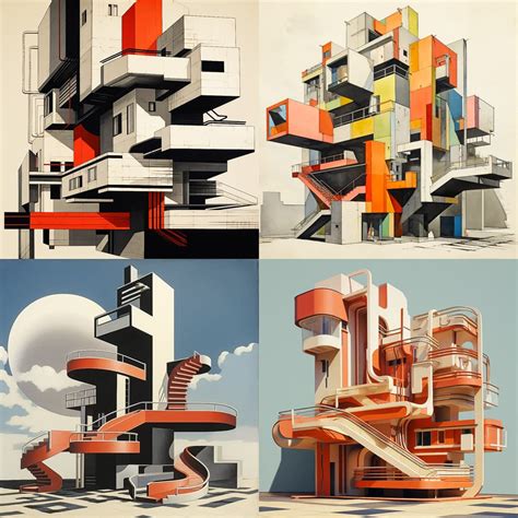 Constructivist Architecture Midjourney Style Andrei Kovalev S Midlibrary