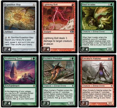 Magic The Gathering Adventures Modern Eldrazi Spawn And Urza Lands