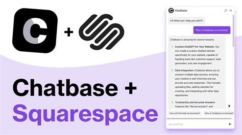 How To Connect Squarespace To Chatbase Ai Chatbot Tutorial Youtube