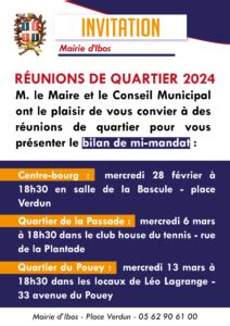 Flyer réunion de quartier Plan de travail 1 Mairie d Ibos