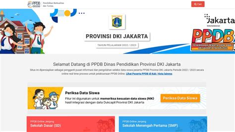 Cara Cek PPDB Online Jakarta Timeline Dan Pengumuman Pita Kuning