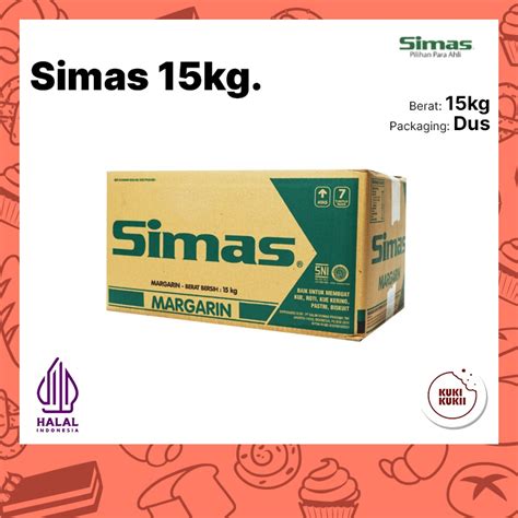 Jual Simas Margarine Kg Mentega Simas Kg Karton Shopee