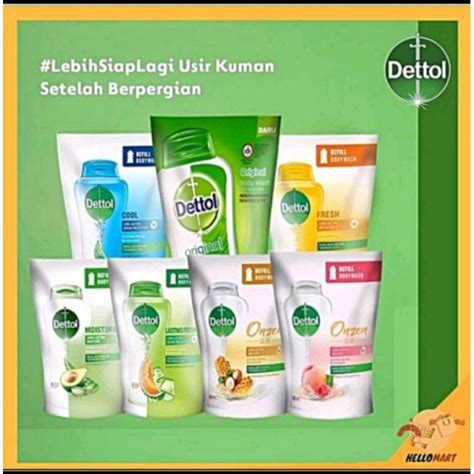 Jual Dettol Body Wash Reffil Ml Shopee Indonesia