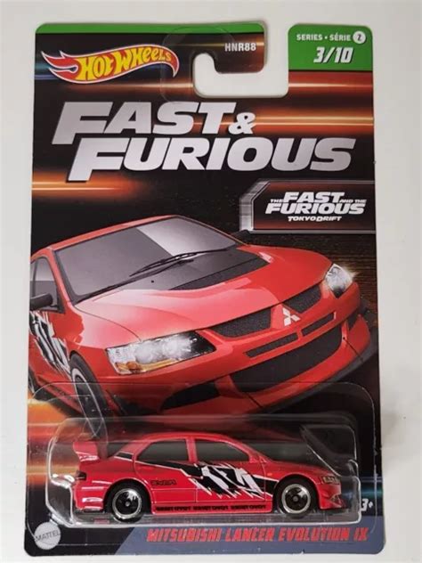 HOT WHEELS FAST And Furious Mitsubishi Lancer Evo Model Series Sealed