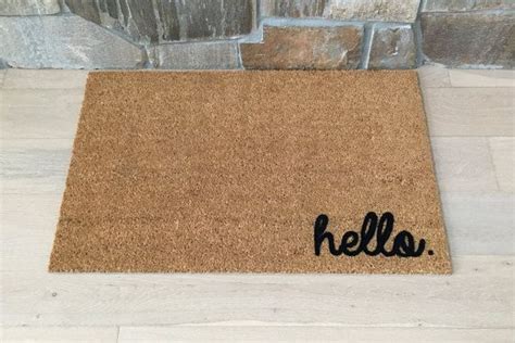 Hello Doormat Hello Welcome Mat Custom Doormat Hello Mat - Etsy | Hello ...