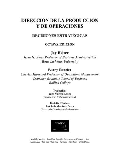 Direcci N De La Producci