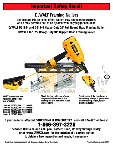 Dewalt Framing Nailer Troubleshooting Repair Guidelines