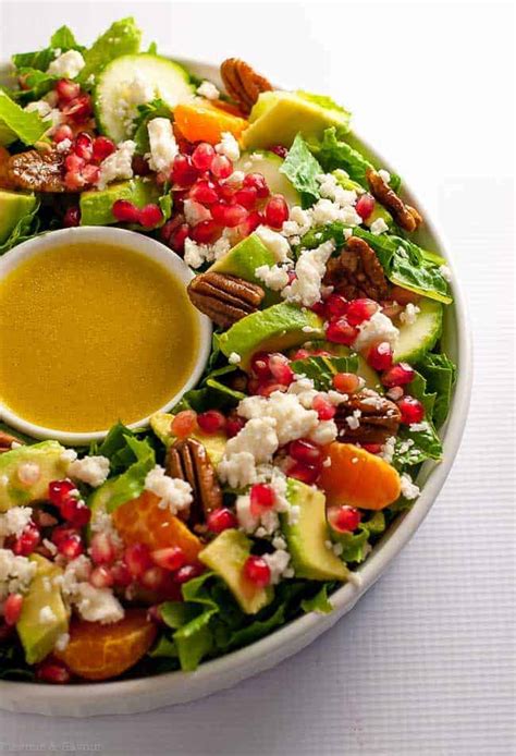 Pomegranate Mandarin Salad with Avocado and Feta