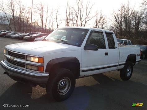 1998 White Chevrolet Ck 2500 K2500 Extended Cab 4x4 59375633 Photo 7